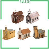[Amleso] 1:72 Scale Architecture Building Model Kits Parent Child Interaction Architecture Scene Mod