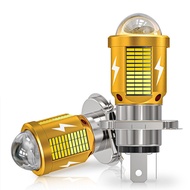 Universal H4 Socket Headlight LED Laser Spotlight Gold H4 Motorcycle Car 12V - 85V