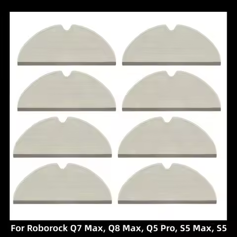 Mop Cloth For Roborock Q7 Max, Q8 Max, Q5 Pro, S5 Max, E4, E5, S5, S6 Pure, S6 MaxV, Q5, Q5 Pro+, Q7
