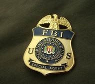 {JSDFHW} สหรัฐอเมริกา FBI โลหะ Badge ตำรวจตัวแทนพิเศษเหรียญตราเจ้าหน้าที่นักสืบตำรวจเสื้อตะขอส่วนของ