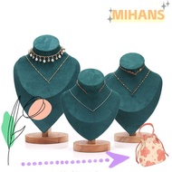 MIHAN Jewelry Storage Rack, Suede Show Necklace Display Rack