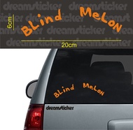Cutting Sticker Stiker Musik Band Blind Melon
