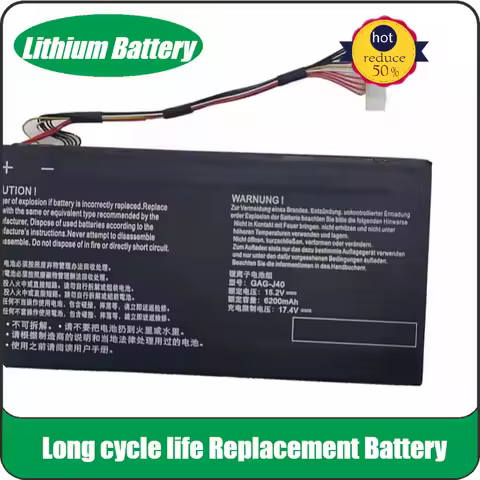 New Replacement Laptop Battery 15.2V 6200mAh GAG-J40 for Gigabyte Aorus X7 Dt V8 V7 V6 Aero 14 15 V7