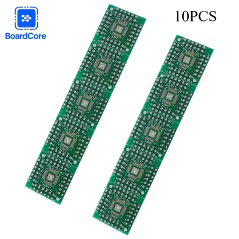 10PCS HTQFP QFN48 PCB Board To DIP48 QFN44 0.5mm Pitch QFP48 QFP44 PQFP LQFP Adapter Board SMT To DI