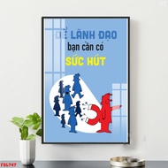 Tranh Lẻ Động lực Văn Phòng - Slogan Trang trí Tường Người quản lý - Người lãnh đạo