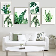 RUOPOTY 60x75cm/50x65cm/40x50cm Frame Oil Painting By Numbers Leaf Landscape Acrylic Diy Frame On Ca