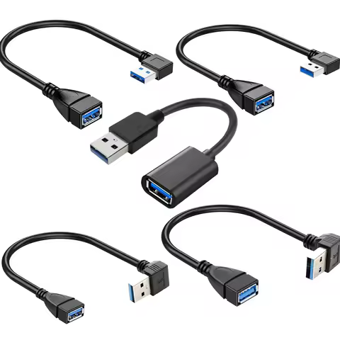 Short USB 3.0 Extension Cable up to 5Gbps USB 3.0 Male to Female Cord Extension USB 3.0 Port protect
