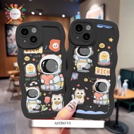 CUSTOM ASTRONAUTS BLACK WAVE SOFTCASE FOR A10S A11 A12 A13 A16 A16S A17 Y20S Y20i Y21S C17 C20 C21 8