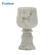 [Koolsoo] Goblet Vase Holder Marble-Look Pedestal Vase Stand Minimalist Pedestal Holder