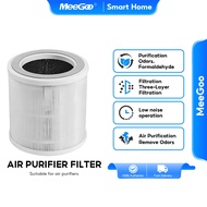 MeeGoo Air Purifier HEPA Dust Filter Triple-Layer Filtration Use for 6-12 months