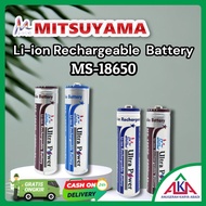 Baterai Cas 18650 MITSUYAMA MS-18650 5800/6800/8000 mAh Rechargeable
