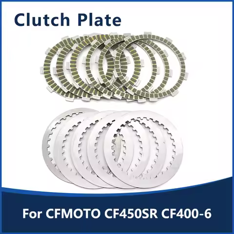 For CFMOTO CF 450SR CF450SR 450SR CF400-6 CF400 Motorcycle Clutch Plates Steel Plates Friction Disc 