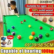 【Easy installation】Mini billiard Table for Kids wooden with tall feet pool table BilliardsTable Set
