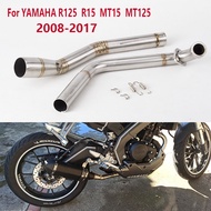 [Snag] สลิปออนท่อไอเสียรถจักรยานยนต์สำหรับ YAMAHA YZF-R15 YZF R15 V3 R125 MT15 MT125 2008-2022 R15ตั