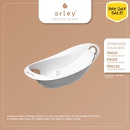 Arley Ergo Tub 26L (XL infant and baby bath tub with infant bath seat and anti-slip surface)