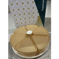 Tupperware gold 6 compartment carousel
