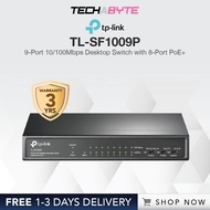 TP-Link TL-SF1009P | 9-Port 10/100 Mbps Desktop Switch with 8-Port PoE+