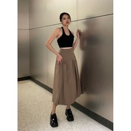 ByMIMIMO [AERA SKIRT] Midi Skirt/Midi Skirt/ Long Skirt Women's Long Skirt/ Women's Midi Skirt Women