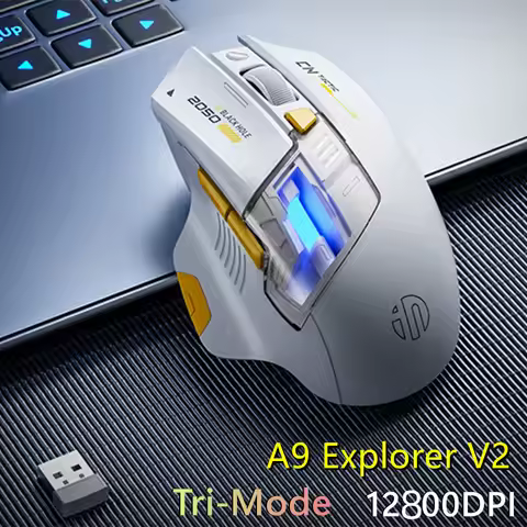 Inphic A9 Explorer V2 Three-mode Gaming Mouse Indicator DPI Adjustable Macro-driver Ergonomics 12000