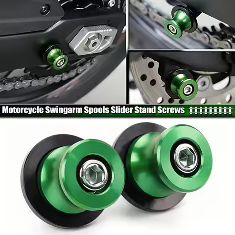 2pcs M8 Swingarm Spools Fit For Ninja 400 650 500 Z900 Z650 Z500 Z1000SX Z800 ZX6R ZX10R Motorcycle