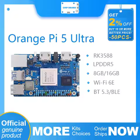 Orange Pi 5 Ultra 16G Ram RK3588 DDR5 Single Board Computer WiFi+BT M2 SSD 6TOPS NPU OrangePi5 Ultra