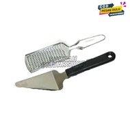 Pizza Spatula Bent Kape/ Pizza Spade/ + Stainless Steel Cheese Grater, 2 pcs