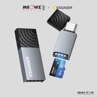 Essager USB 2.0 2-in-1 TF Card Reader Micro SD Memory Cards USB-A/Type C to TF Micro SD Adapter
