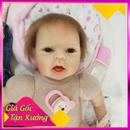 ``` Reborn Doll Soft Body, 3D Eyes and Plug-in Hair, Height 55 cm = 22 inches NPK Reborn Vinyl D