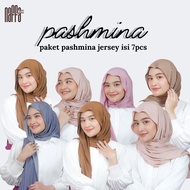 100K CONTENTS 7PCS Pashmina rayon hyget t-shirt pashmina jersey t-shirt Pashmina Meleyot Flowy Turke