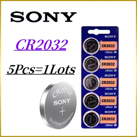 5Pcs Original Sony CR2032 CR 2032 Battery cr 2032 for Watch Toys lithium batteria