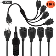 American Standard 3-Core 1 Point 4 Socket Power Cord Indoor Outdoor Power Cord 0.5m One for Four Pow