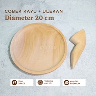 20cm Wooden Mortar and Pestle Wooden Mortar and Pestle Mahogany Mortar and Pestle Premium Mortar and