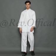 Baju Koko Setelan Pakistan Putih Premium Pria