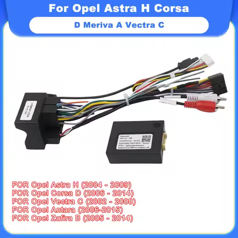 Wiring Harness CANBus Decoder 16 Pin Quad Lock Connector Cable Adapter for Opel Astra H Corsa D Meri