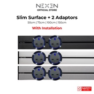 Nexen SLIM Surface Power Track + 2 Adaptors (with Installation) | Power Socket | Power Track Socket | E-Bar
