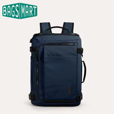 BAGSMART Extended Travel Backpack 38L Vacuum Compression Backpack Women School Laptop Bag Large Capa