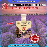 🌸 DWANGI Fresheners English Lavender Car Home Perfume Hanging Packaging Kotak Pewangi Kereta 12ml Or