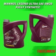 Original MANNOL Legend Ultra 0W-20 7918 Fully Synthetic 0W-20 4 LITER
