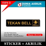 Custom Acrylic Bell Sign Acrylic Sign