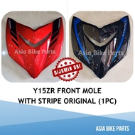 Yamaha Original Y15ZR Front Mole with Stripe Original / Coverset Dada Depan siap Sticker HLY - B17-F