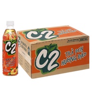 (HALAL)  6 Cans C2 Tra Dao  Vietnam Peach Tea  (455ml)  (24 bottles x per Carton)