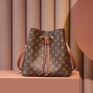 (Langsung Diproses) 100% original LV Louis Vuitton NeoNoe MM Bucket Bag Classic Presbyopia Drawstrin