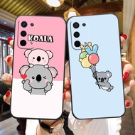 Koala Bear Cartoon Soft Black Silicon TPU Cell Phone Case For OPPO A96 RENO 10 8 7 6 5 4 6.6 X T Z F21 X2 Find X3 Pro Plus Zoom Lite 5G