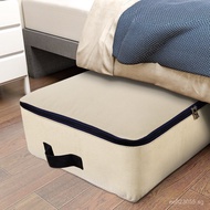 Foldable Cotton Canvas Bedding Storage Bag、Large Blanket Storage for Bedding100L  IKJ6