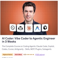 AI Coding Video Course-AI Coder: From Vibe Coder to Agentic Engineer in 3 weeks | Ai Coding | Vibe C