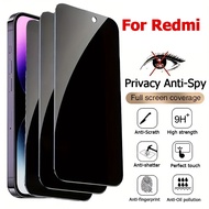 Privacy Tempered Glass Redmi Note11S 11Pro+ 10 10S Note12 Pro+ 13 9Pro Max 10 Pro Max A3 C65 A2 Plus