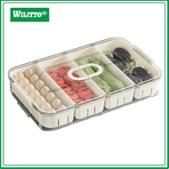 Portable Snack Box Snack Tray with Lid Multipurpose Snack Tray with Transparent Lid for Kitchen Stor