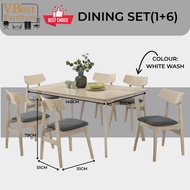vbestfurniture I Ready stock I Dining Set I Meja Makan I (1+6) (1+4+Bench) (1+4) (1+2+Bench)