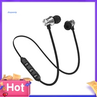 SPVPZ Wireless Bluetooth-compatible Magnetic In-Ear Earphone Headset Stereo Headphone with Mic