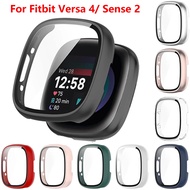 Case For Fitbit Versa 4 Sense 2 Versa4 Sense2 Hard PC Cover Case + HD Tempered Glass Anti-scratch Sc